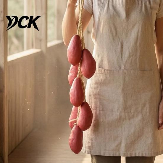 Durable Simulated Food for Store Artificial Hanging Vegetables String, Simulation Pendants, Farmhouse Kitchen Wall Vegetable Skewers Cafe Decor,