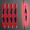 Car door anti-collision strip, carbon fiber reflective sticker, bumper leaf plate, universal body warning decorative sticker