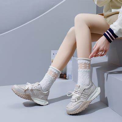 Ins корейская версия кроссовок для пап на платформе 2025 весна новые уличные кроссовки для бега для студентов увеличивают высоту повседневные 9528