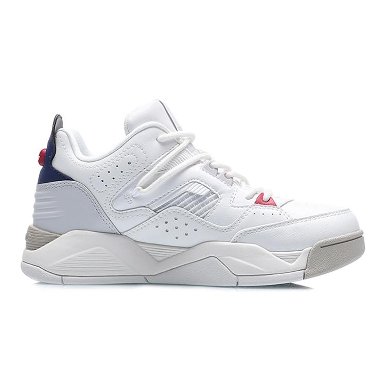 Li Ning Synthetic Leather, Artificial Leather Cushioning Slip Resistant Abrasion Resistant Low top AGBR022-2