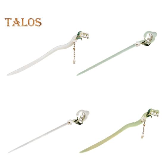 Палочка для волос в китайском стиле, цветочный декор, палочки для еды, длинные волосы, прическа, палочка для волос, элегантный аксессуар для волос