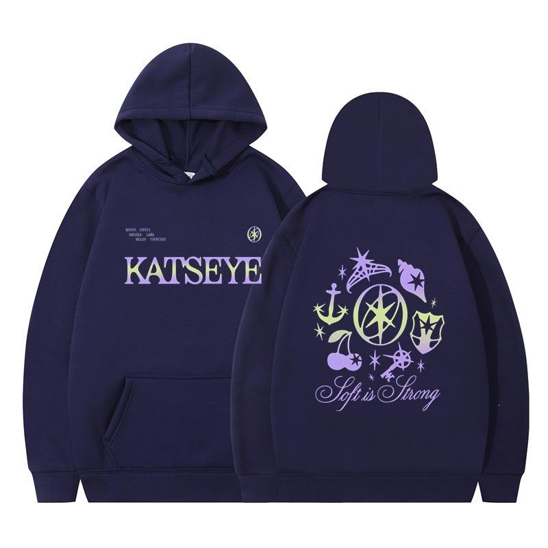 Spring and Autumn new sweater KATSEYE new album hooded sweater for fans retro fashion men and women print