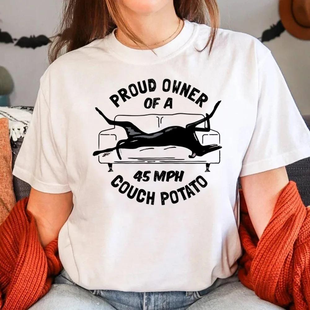 Greyhound Tee Women Anime Y2K Tee Girl 2000s Clothes