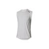 Longshot Solid Logo Print Round Neck Sweat-Wicking Quick-Dry Sleeveless Vest Men Tops White 1375345-100
