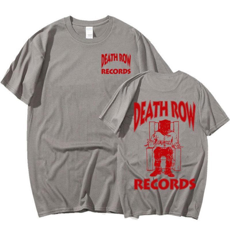 Футболка Death Row Records для мужчин и женщин, хлопковая высококачественная эстетичная футболка Tupac 2pac, винтажная футболка в стиле хип-хоп, уличная одежда в стиле Харадзюку