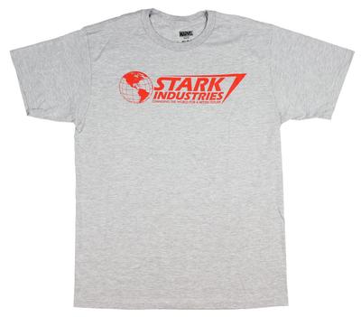 Marvel Iron Man Stark Industries Changing The World Men TShirt New