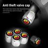 For Abarth 5pcs Metal Car Tire Wheel Theftproof Cap Air Valve Stem Cover Fiat Grande Punto Tipo Stilo Ducato Palio 500x