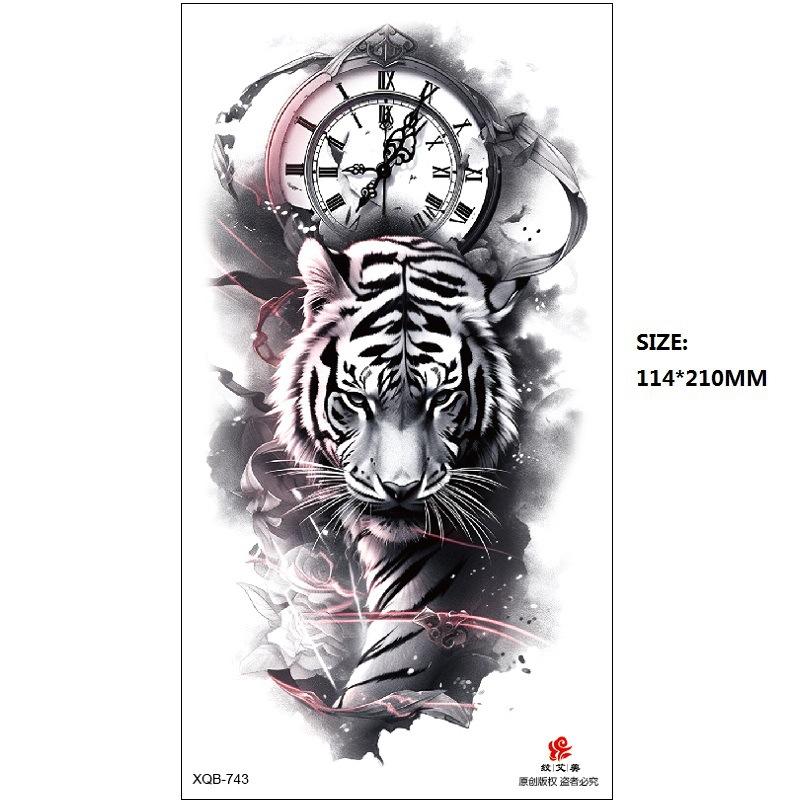 Набор наклеек для татуировки «Бабочка Роза Цветок» из серии «Эмми Блэк» на водную бумагу