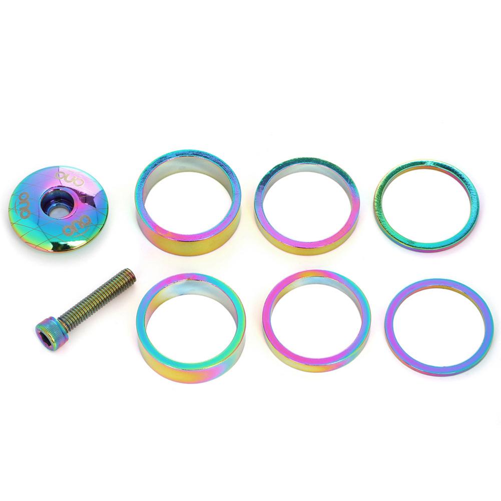 MTB Bicycle Stem Top Cap Headset Cover with Screw Kit Aluminum Alloy Front Fork Ring Spacer Cycling Accessories