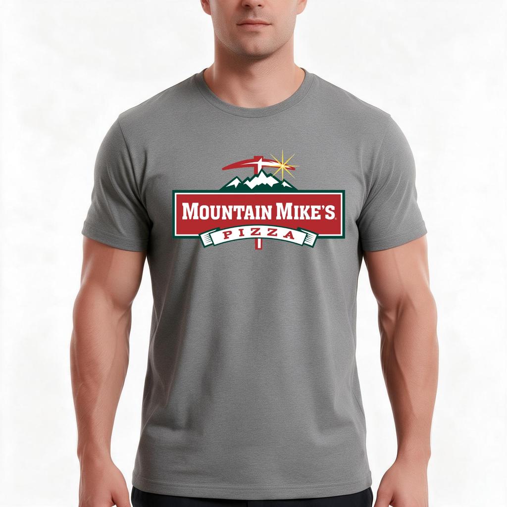 Mountain mikes pizza logo TShirt Summer Casual Cotton Tee Oversized Streetwear Tops Vintage Graphic Print Unisex Unisex Women