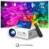 4K 5G WiFi Supported Portable Projector Home Projector Portable Outdoor Projector Max 300" Display Movie Projector Compatible with TV Stick HDMI Phone