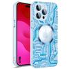Protective Case - BOOLING - for iPhone 15 Pro - Rigid - Translucent Blue - Tempered Glass Camera Protection