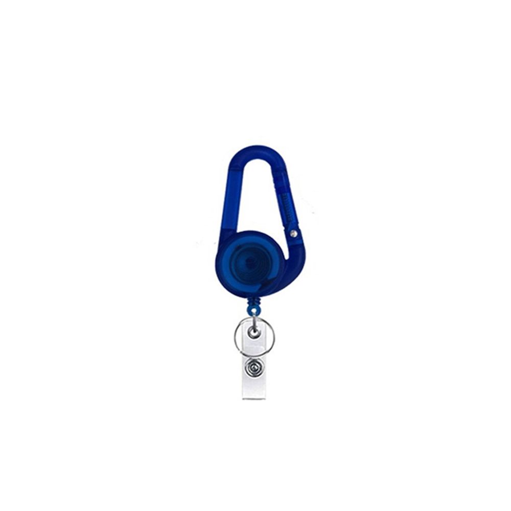 Card Holder Outdoor Telescopic Carabiner Keychain Badge Holder Badge Reel Clip Easy Pull Buckle