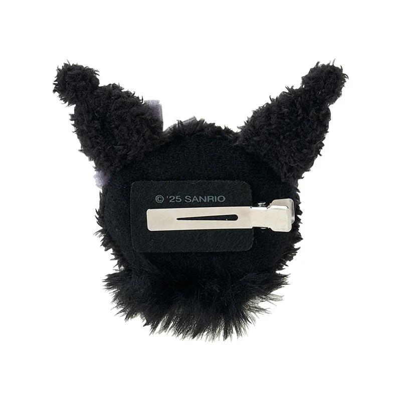 Заколка для волос в форме лица Sanrio KUROMI ( Мерусаромиуса ) Япония НОВИНКА
