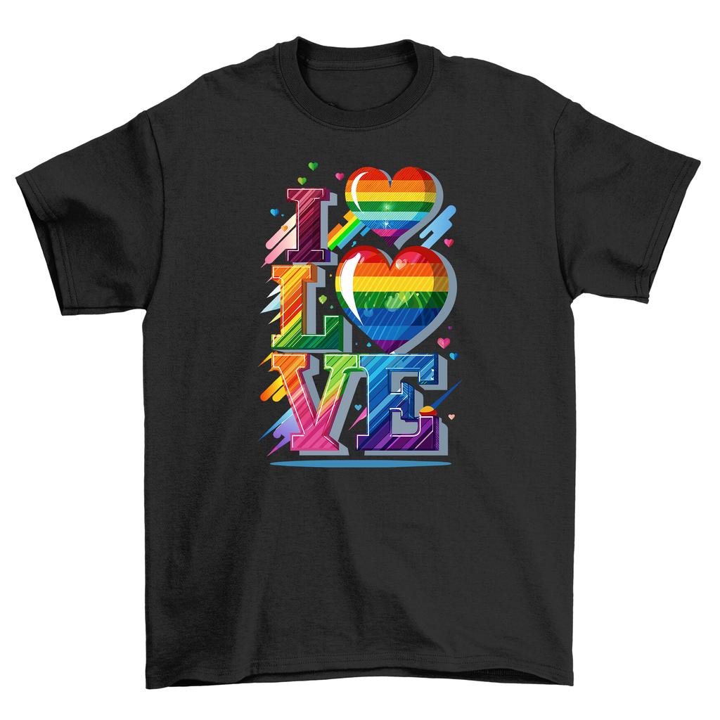 Pride_69 I Love You T-Shirt Mens Womens Tees Top - Funny and Heartwarming! Unisex Printed Design, Spr