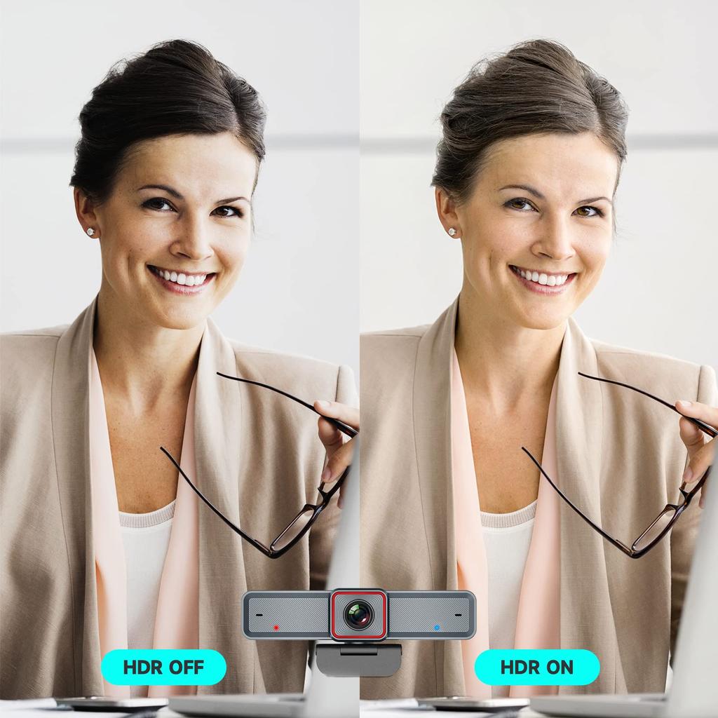 Веб-камера Spedal 4K с автоматическим отслеживанием AI, конференц-камера с автоматическим кадрированием, 10-кратным зумом, разрешением UHD 8 мегапикселей, поддержкой микрофона и пульта дистанционного управления, видео Plug Play