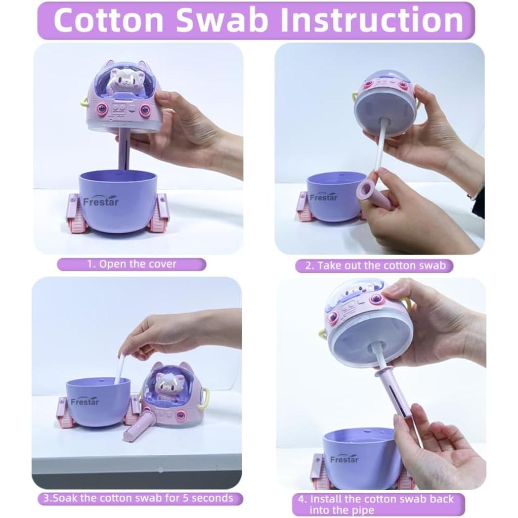 Мини USB увлажнитель воздуха 250 мл с 7-цветным светодиодным ночником, маленький для , растений, спальни, офиса, стола, детской комнаты, без ванны