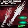 11cm 10g Artificial Shrimp Lure UV Luminous Trolling Fishing Bait  for Fishing