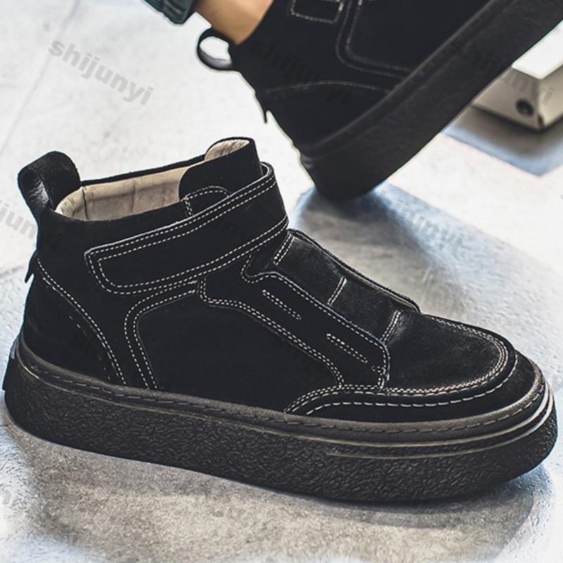 Мужские повседневные кроссовки с высоким верхом, трендовая вулканизированная обувь, мужская весенне-осенняя удобная спортивная обувь, мужская повседневная обувь для скейтборда, Zapatillas