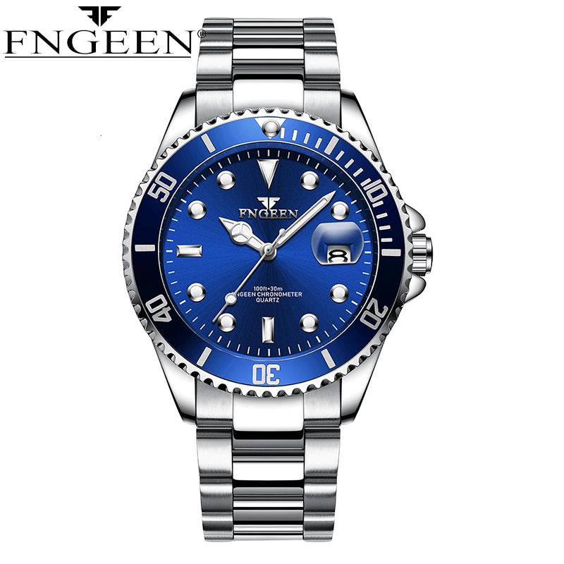 FNGEEN Top Brand Luxury Fashion Diver Watch Men 30M Waterproof Date Clock Sport Watches Men Quartz Wristwatch Relogio Masculino