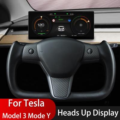 Для Tesla Heads Up Display Model 3 Y Цифровая приборная панель 9 дюймов IPS LCD Информационный Hud Display Carplay Модификация Аксессуары