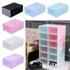 Plastic Protection Rack Foldable Drawer Case Shoe Organizer Clear Shoes Shoe Cabinet Storage Box