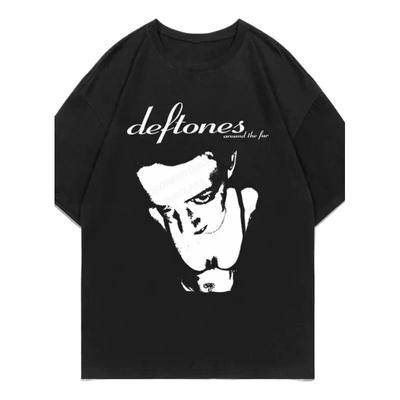 Женская футболка Deftones, милые модные топы с принтом, черная футболка, женская летняя футболка 90-х годов, футболка с рисунком для девочек, женские милые топы, футболка