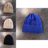Knit Hat For Men With Letters Warm Solid Color For Casual Wear