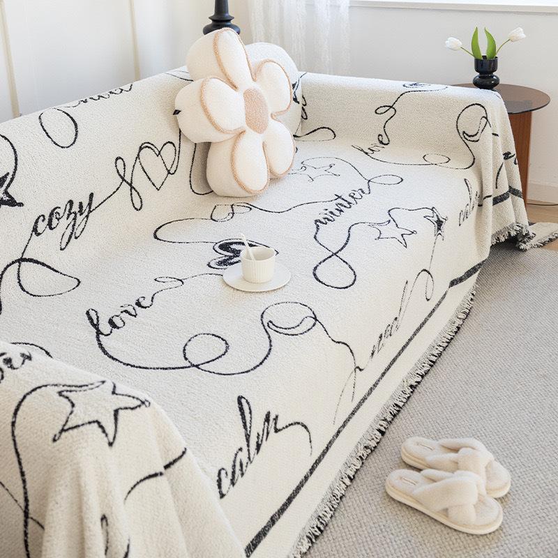Sofa Towel Cover Cloth Sofa Cover Universal Cushion Thickened Full Cover Four Seasons Universal Sofa Carpet Cushion