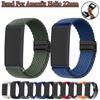 Для Amazfit Helio 22 мм Нейлоновый плетеный ремешок с магнитной застежкой для Amazfit Helio Balance BIP 6 5 Универсальные регулируемые аксессуары для ремешка