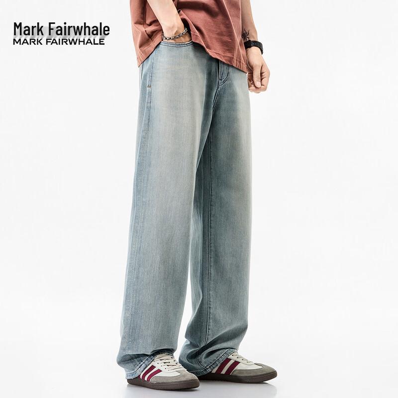 Mark Fairwhale Men's Casual Lyocell Blend Straight-Leg Jeans