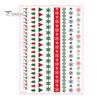 Waterproof Candle Transfer Paper Christmas Stickers, DIY Holiday Craft Supplies, Art Decorative Decals for Making And Festive Home Decor Atmospheric
