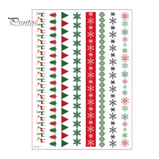 Waterproof Candle Transfer Paper Christmas Stickers, DIY Holiday Craft Supplies, Art Decorative Decals for Making And Festive Home Decor Atmospheric