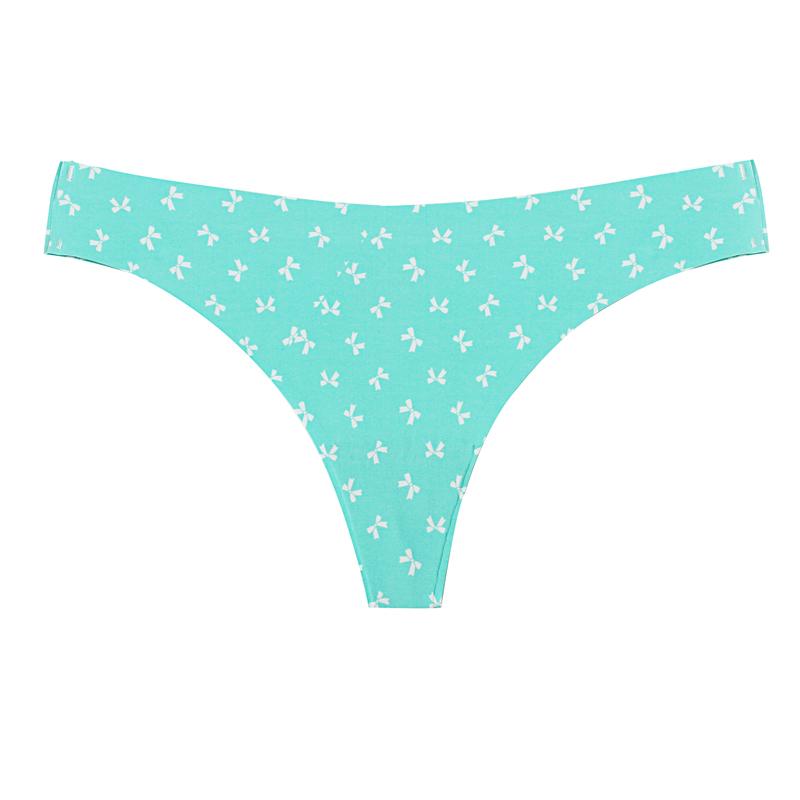 TERMEZY Сексуальные трусики с принтом, стринги с низкой талией, бесшовные дышащие трусики из ледяного шелка, женское нижнее белье, мягкое нижнее белье