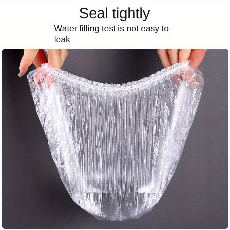 100 Large-sized Disposable PE Shower Cap for Women with Larger Thick Waterproof Bath Cap Anti-fume Butt Cover