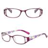 Portable Vintage Ultra Light Frame Anti-Blue Light Eyeglasses Eye Protection Reading Glasses