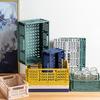 Storage Basket Folding Large Capacity Load Bearing Collapsible Plastic Storage Crate Box for Kitchen