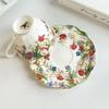 Керамическая чашка и блюдце с узором « Brilliant Flowers » Кофейная кружка с золотым покрытием Обеденный стол Молочные чашки Чашка для послеобеденного чая Стакан для фруктового сока