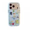 Мультяшный чехол для телефона с кошкой для IPhone 17 Pro Max 16 15 13 С краем с воздушной подушкой Ударопрочный Двухслойный Задняя крышка IMD