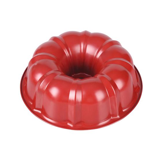 Форма для кекса с антипригарным покрытием, 9,5-дюймовая круглая рифленая трубчатая форма из углеродистой стали для кексов, форма для выпечки желе, желатина, шоколадного пудинга, прочная форма для выпечки