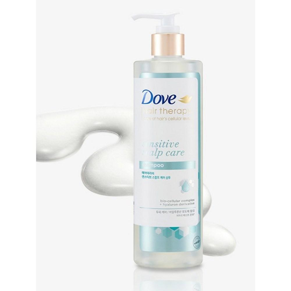 Dove Hair Therapy Sensitive Scalp Care функциональный шампунь с травяным, древесно-мускусным ароматом, 380 мл, 1 шт.