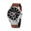 Analog Leather Strap Brown Waterproof Simple Watch Japanese Battery [Baosho] Men's Women's