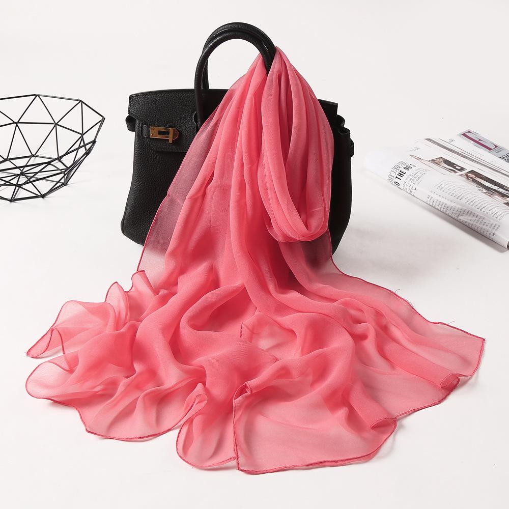 New Fashion Spring/Summer Women Solid Headband Beach Silk Scarf Shawls Female Long Wraps Panama Beach Sunscreen Hijab