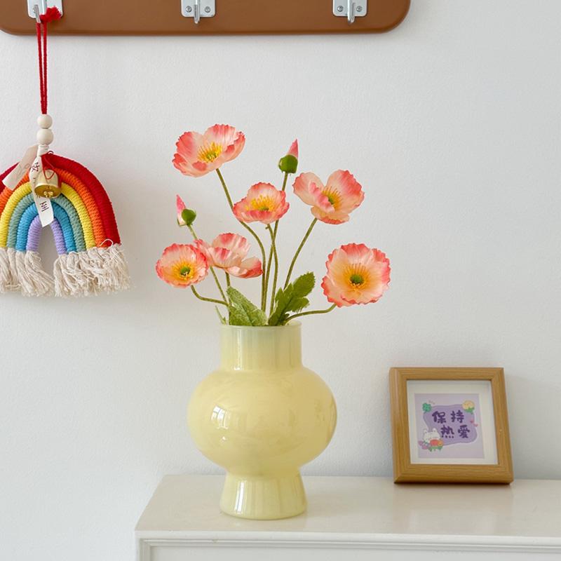 Ретро стеклянная ваза для цветов, украшение для вазы, украшение для дома, ваза для цветов, свадебный стол, декор для домашнего рабочего стола