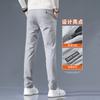 Casual Pants Men's Autumn and Winter Thickened Business Simple Slim-fitting Small Feet Straight Trousers