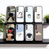 Милый мультяшный пингвин Чехол для телефона Для Samsung Galaxy A73, A72, A71, A70, A53, A52, A51, Другие Мягкий Черный Чехол