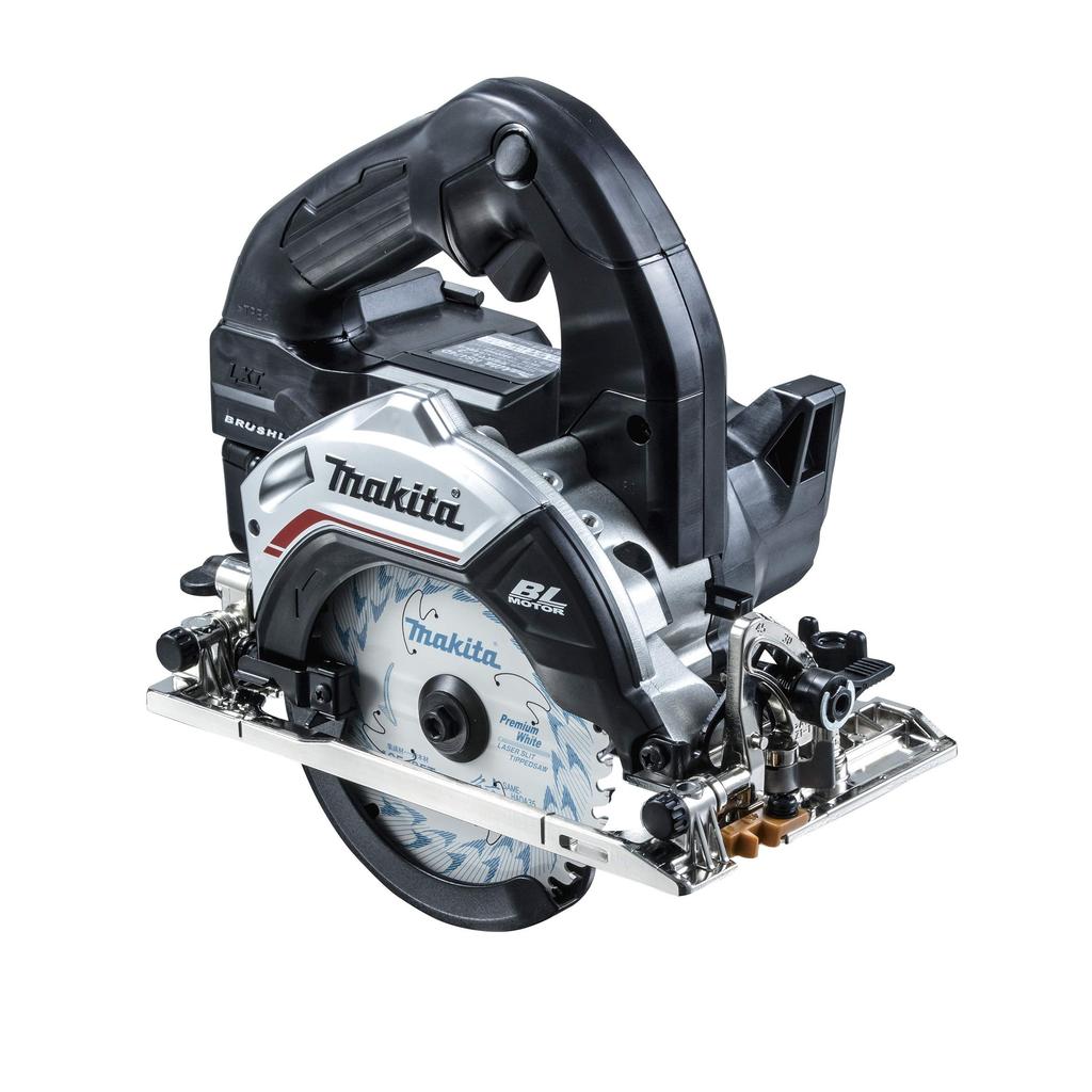 Makita 125 мм Бесщеточная циркулярная пила 18 В В комплекте 2 и Кейс HS474DRGXB (черный) 6 Ач, Аккумуляторы, Зарядное устройство,