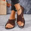 2025 New Ladies Shoes Basic Open Toe Women's Sandals Casual Plus Size Summer Light Soft Bottom Best Seller Flat Sandals