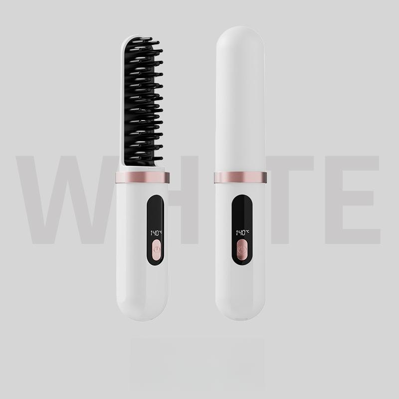 Выпрямитель для волос, расческа с отрицательными ионами, пушистая пластина, артефакт, не повреждающий волосы, портативный выпрямитель, зажим, щипцы для завивки двойного назначения