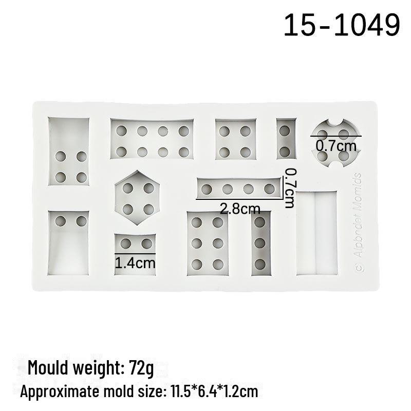DIY Silicone Mold for Fondant, Lego Block Cake Decoration & Chocolate Ice Cube